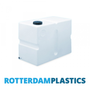 350 Litre Water Tank Upright Baffled made from natural translucent Polyethylen with screw lid 
