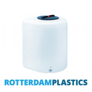 600 Litre D-Shaped Water Tank made from natural translucent Polyethylen with screw lid 