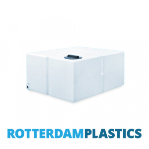 650 Litre Water Tank Flat Baffled made from natural translucent Polyethylen with screw lid 