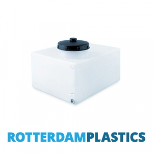 80 Litre Water Tank Flat made from natural translucent Polyethylen with screw lid 