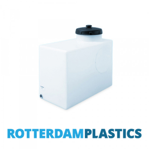 80 Litre Water Tank Upright made from natural translucent Polyethylen with screw lid 