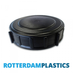 Lid Black 15 cm Internal Thread Unvented