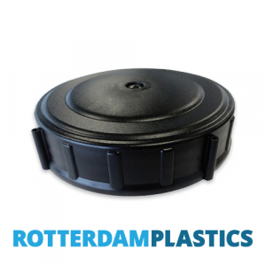 Lid Black 15 cm Internal Thread Vented