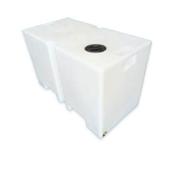 250 Litre weight Water Tank Notches made from natural translucent Polyethylen with screw lid 