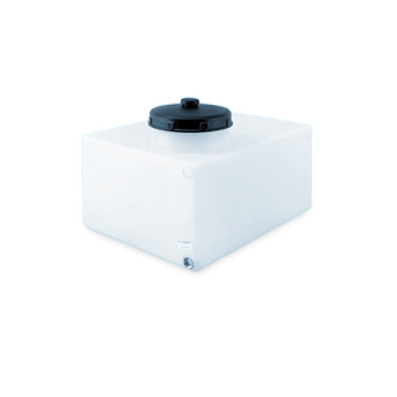 80 Litre Water Tank Flat made from natural translucent Polyethylen with screw lid 