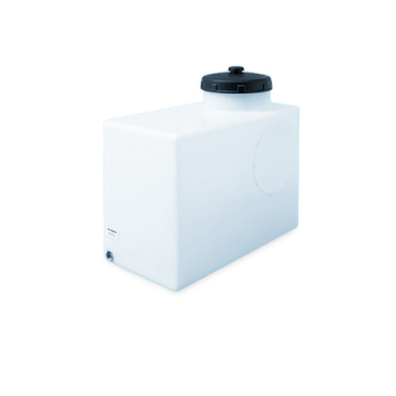 80 Litre Water Tank Upright made from natural translucent Polyethylen with screw lid 
