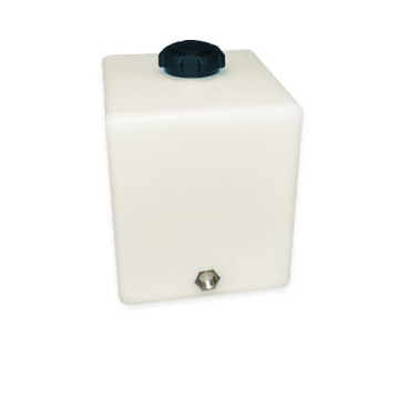8 Litre Water Tank - Traffic White (Ral 9016) - BSP 1/2" Drilled 