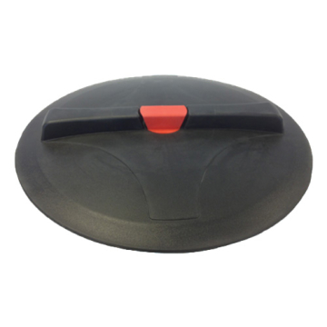 Lid Black 40 cm External Thread - 2 Way Vented