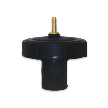 Lid Black 15 cm Internal Thread with Float Valve 1 Inch - 13 mm Hose Connection