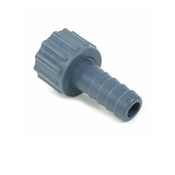 PP Hosetail straight 25mm with 1" internal thread-union nut & EPDM gasket