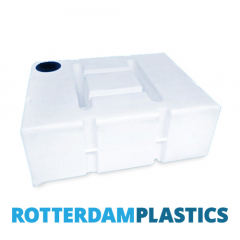 1000 Litre Water Tank Flat Baffled made from natural translucent Polyethylen with screw lid 