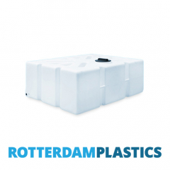 1000 Litre Water Tank Flat Baffled made from natural translucent Polyethylen with screw lid 