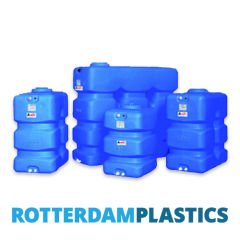 1000 Litre storage Tank Rectangular Upright made from blue Polyethylen with screw lid