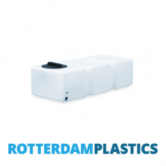 125 Litre Water Tank Flat made from natural translucent Polyethylen with screw lid 