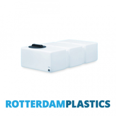175 Litre Water Tank Flat made from natural translucent Polyethylen with screw lid 
