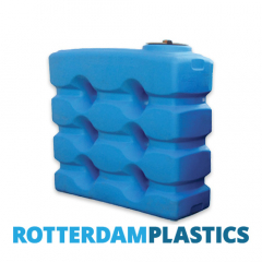 2000 Liter Rechthoekige Verticale Watertank met schroefdeksel gemaakt van blauw Polyethyleen