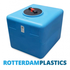 200 Liter Rechthoekige Verticale Watertank met schroefdeksel gemaakt van blauw Polyethyleen
