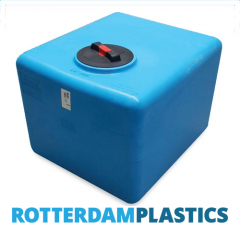 300 Liter Rechthoekige Verticale Watertank met schroefdeksel gemaakt van blauw Polyethyleen