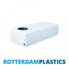 30 Litre Water Tank Flat 12 cm Lid made from natural translucent Polyethylen with screw lid 