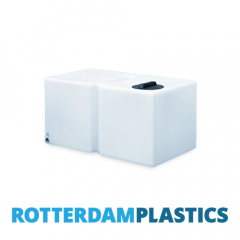 450 Litre Water Tank Flat Baffled made from natural translucent Polyethylen with screw lid 