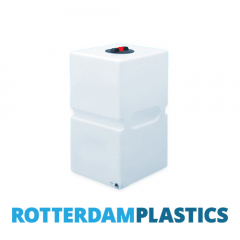 450 Litre Water Tank Upright Baffled made from natural translucent Polyethylen with screw lid 