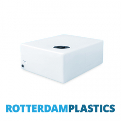 64 Litre Water Tank Flat made from natural translucent Polyethylen with screw lid  
