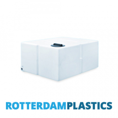 650 Litre Water Tank Flat Baffled made from natural translucent Polyethylen with screw lid 