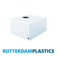 85 Litre Water Tank Flat 12 cm Lid made from natural translucent Polyethylen with screw lid 