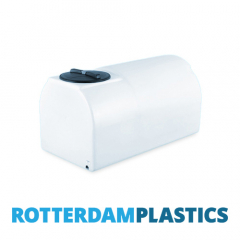 900 Litre D-Shaped Water Tank, Baffled made from natural translucent Polyethylen with screw lid 