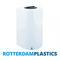 900 Litre D-Shaped Tower Water Tank, without Baffles made from natural translucent Polyethylen with screw lid 