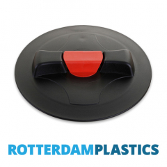 Lid Black 20 cm External Thread Vented