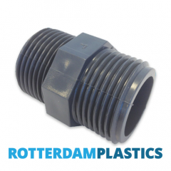 PVC Nipple 1 1/2 Inch External Thread