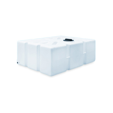 1000 Litre Water Tank Flat Baffled made from natural translucent Polyethylen with screw lid 