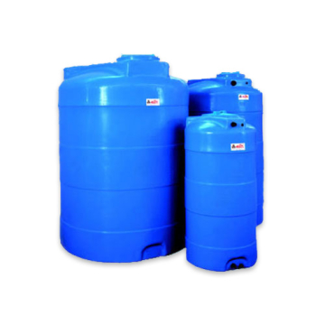 1500 Liter Verticale Watertank met schroefdeksel gemaakt van blauw Polyethyleen 