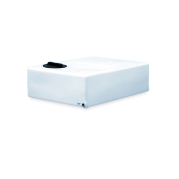 250 Litre Water Tank Flat Baffled made from natural translucent Polyethylen with screw lid 