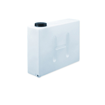 400 Litre Water Tank Upright Baffled made from natural translucent Polyethylen with screw lid 