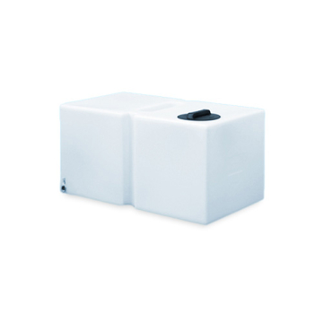 410 Litre Water Tank Flat Baffled made from natural translucent Polyethylen with screw lid 