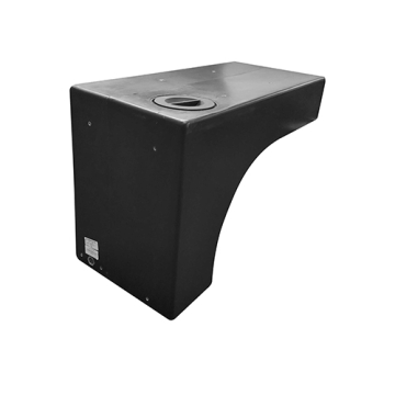 57 Litre Water Tank Wheel Arch made from black Polyethylen with screw lid
