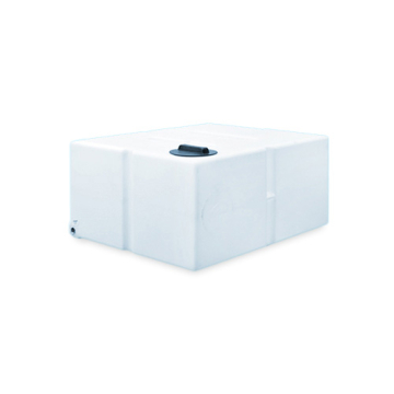 650 Litre Water Tank Flat Baffled made from natural translucent Polyethylen with screw lid 
