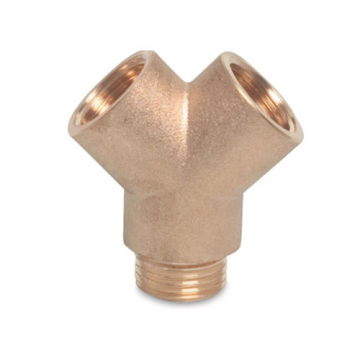 Y-stuk 1/2 Inch buitendraad x 1/2 Inch binnendraad x 1/2 Inch binnendraad