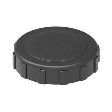 Deksel zwart 10 cm binnendraad zonder beluchting