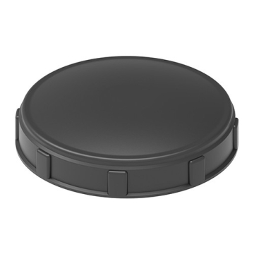 Deksel zwart 20 cm binnendraad zonder beluchting