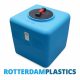 100 Liter Rechthoekige Verticale Watertank met schroefdeksel gemaakt van blauw Polyethyleen