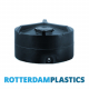 1500 Liter Verticale Watertank met grote schroefdeksel gemaakt van zwart Polyethyleen