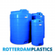 1500 Liter Verticale Watertank met schroefdeksel gemaakt van blauw Polyethyleen 