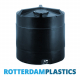 3200 Litre storage tanks round upright made from black Polyethylen with large screw lid