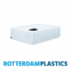400 Litre Water Tank Flat Baffled made from natural translucent Polyethylen with screw lid 