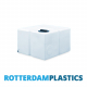 500 Litre Water Tank Flat Baffled made from natural translucent Polyethylen with screw lid 