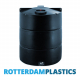 5500 Litre storage tanks round upright made from black Polyethylen with large screw lid