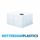 800 Litre Water Tank Flat Baffled made from natural translucent Polyethylen with screw lid 